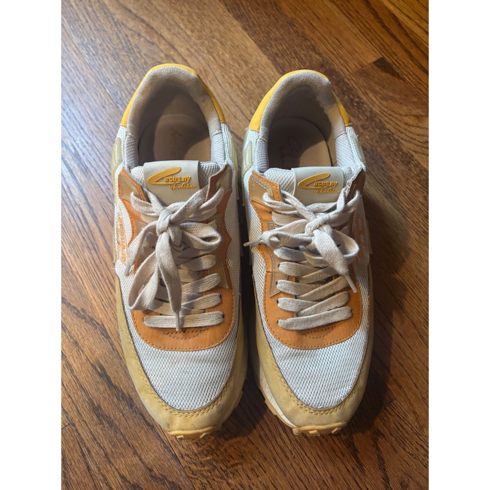 Circus NY Sam Edelman‎ Jada Platform Sneakers Yellow Orange Retro Chunky 8.5